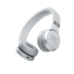 JBL Live 460NC - White - Wireless on-ear NC headphones - Hero